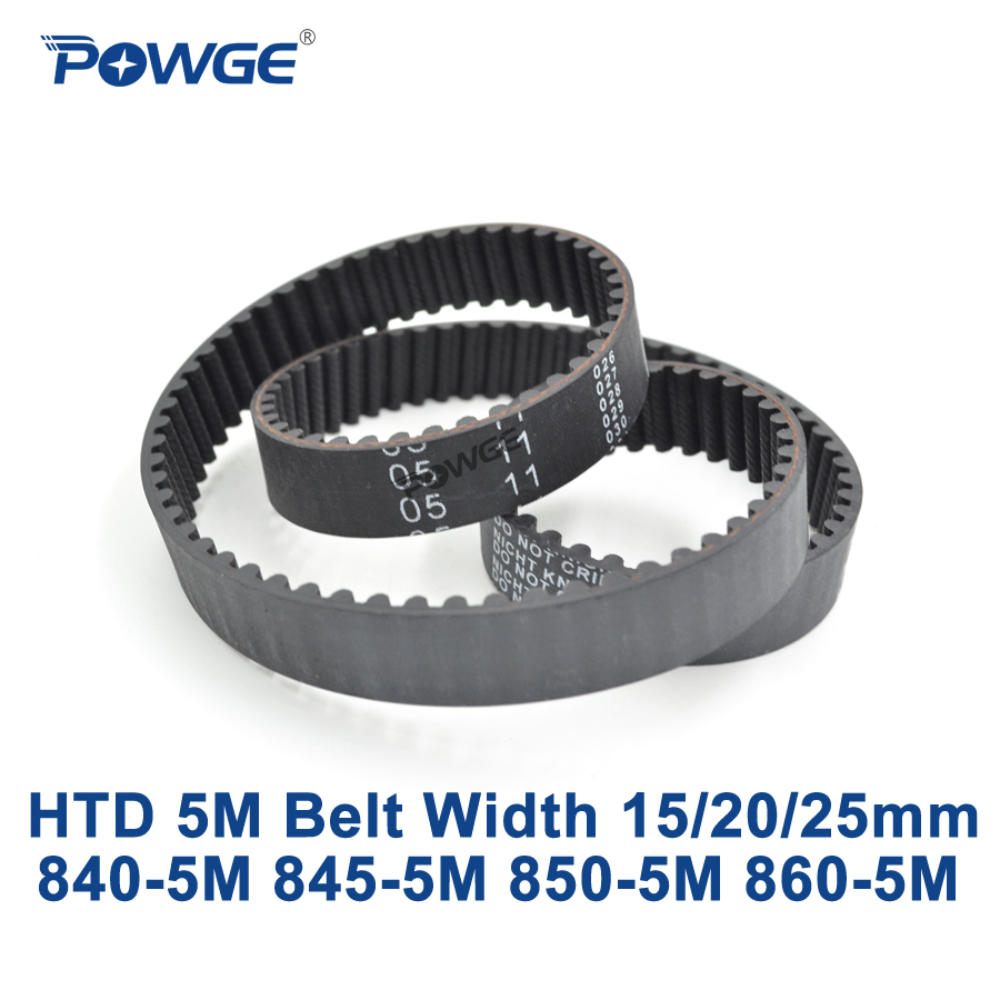 POWGE HTD 5M  Ʈ C = 840/845/850/860  15/20/25mm ̻ 168 169 170 172 HTD5M Ÿ̹ Ʈ 840-5M 850-5M 860- 5M